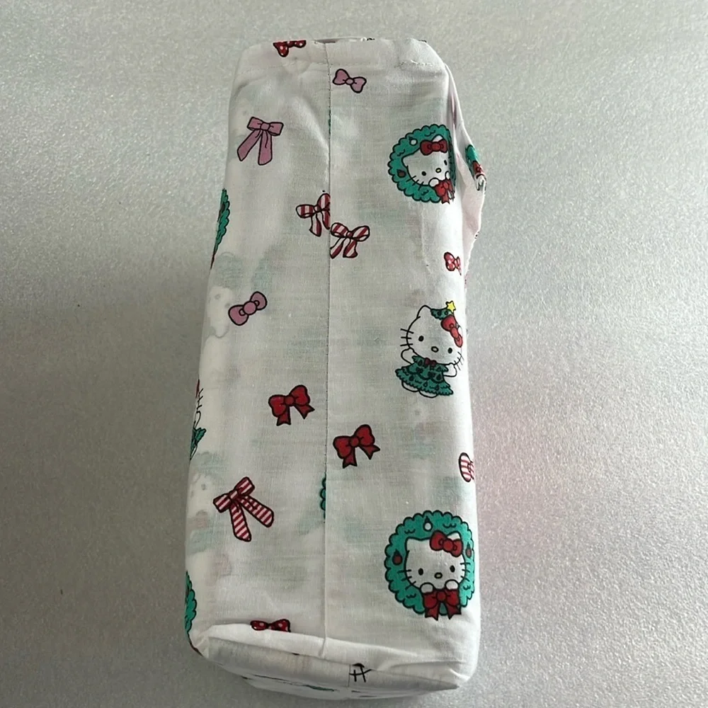 🆕 Hello Kitty Sheet Set Queen Festive Holiday Christmas Wreath Cotton